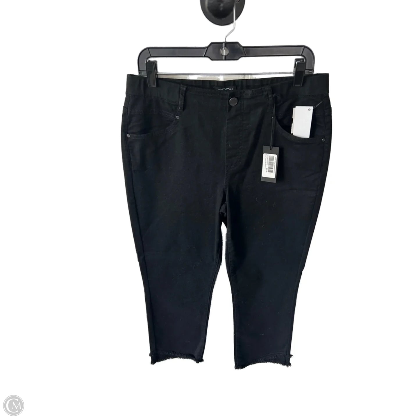 Jeans Straight By Clothes Mentor In Black Denim, Size: 12