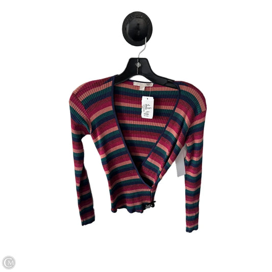Top Long Sleeve By Cmb In Blue & Pink, Size: M