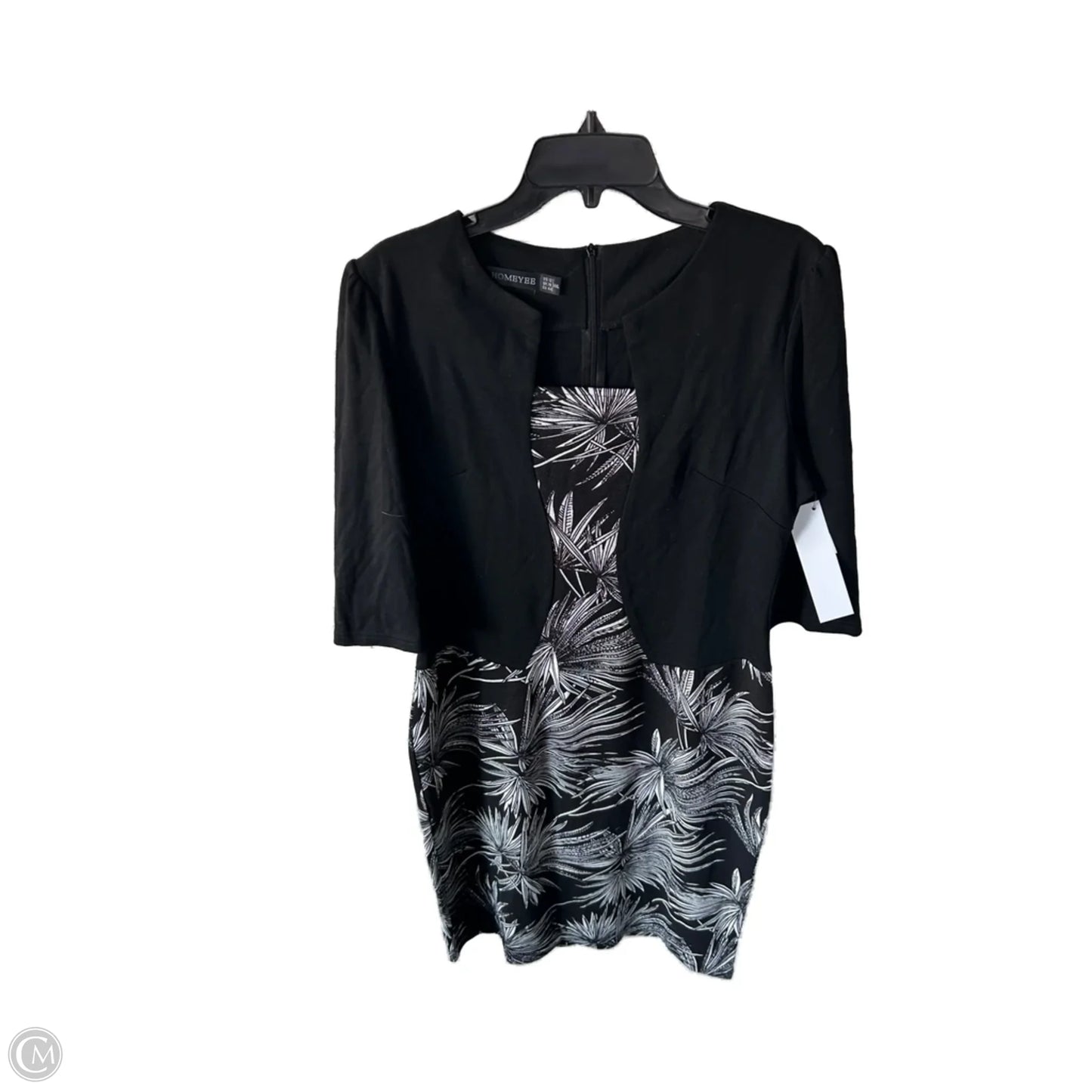 Dress Work By Clothes Mentor In Black & White, Size: L