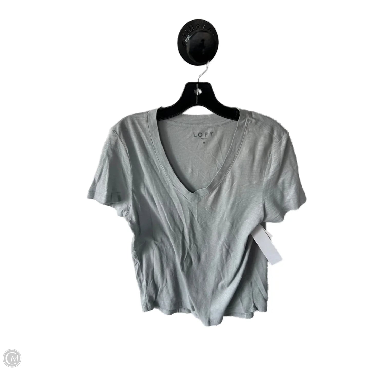 Top Short Sleeve Basic By Loft In Blue, Size: M