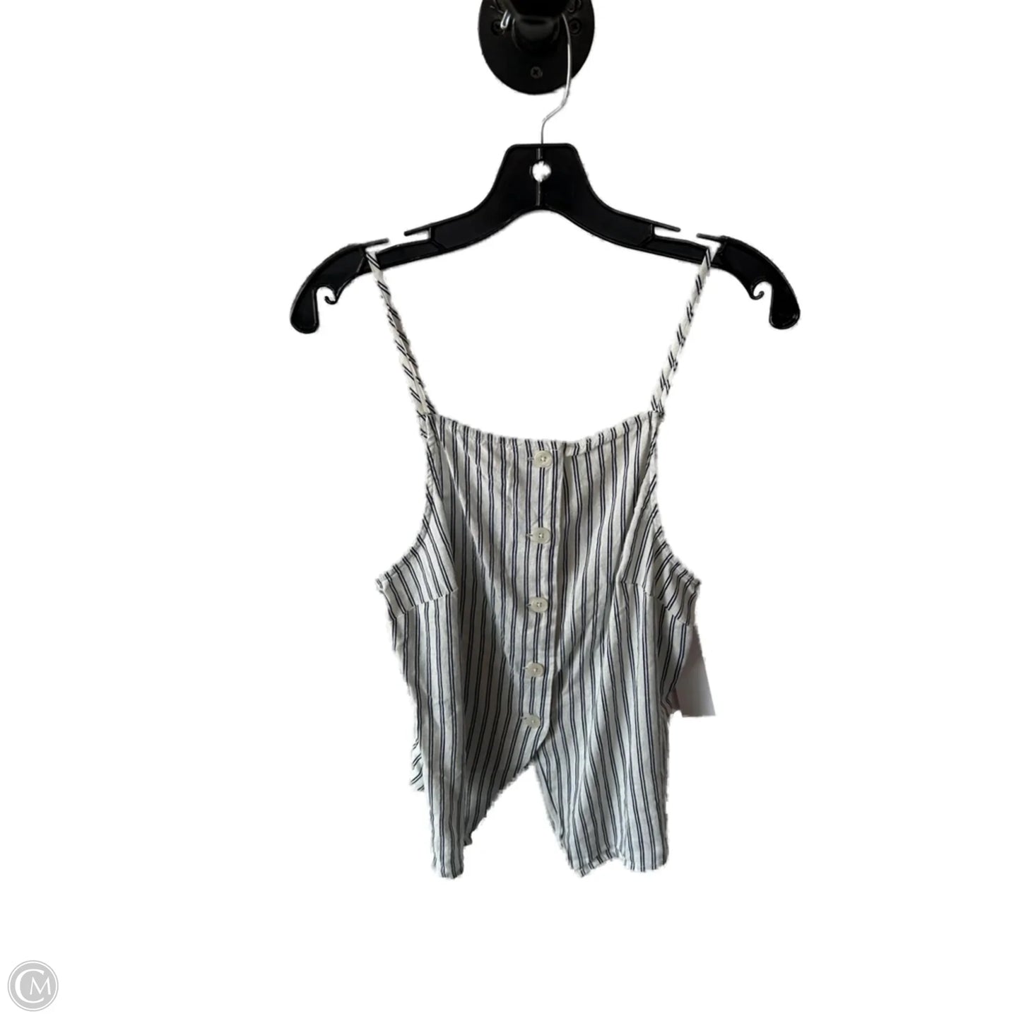 Top Sleeveless By A New Day In Blue & White, Size: M