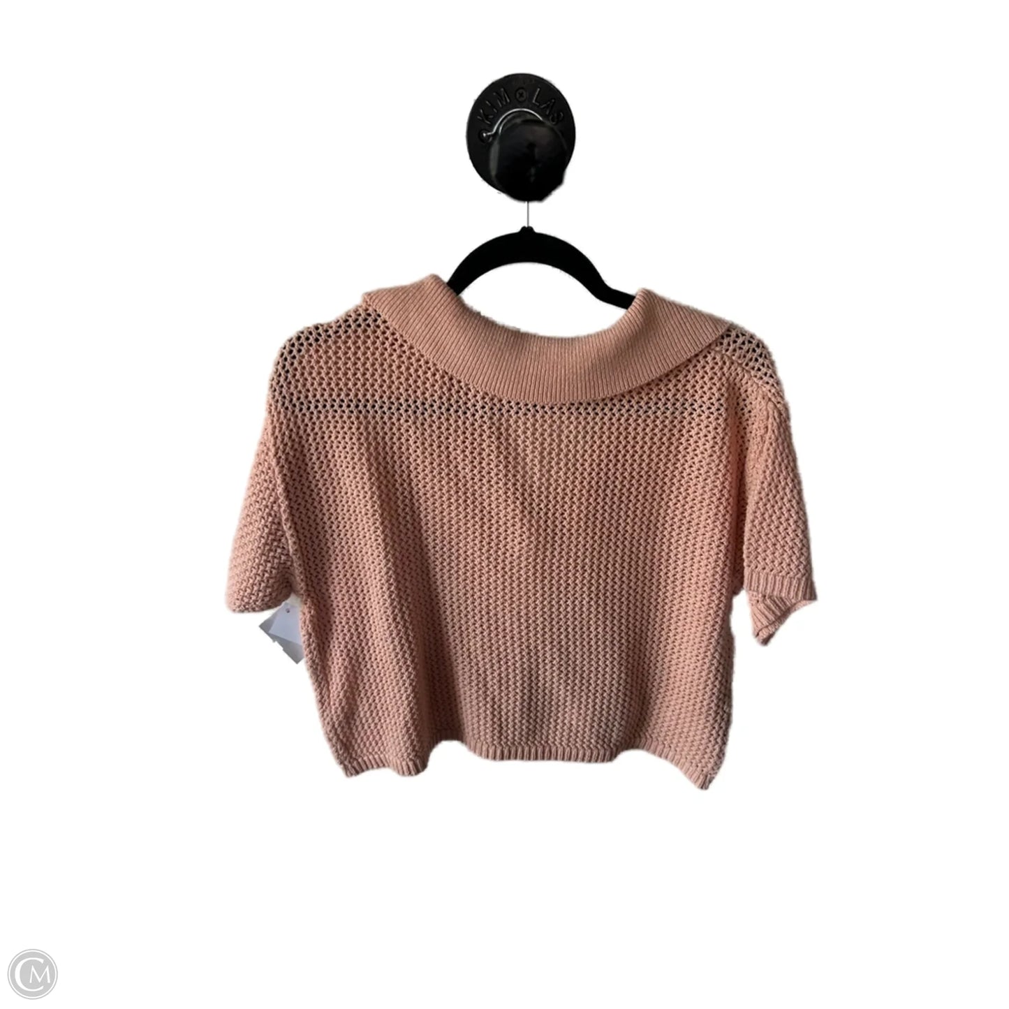 Sweater Short Sleeve By Double Zero In Orange, Size: S