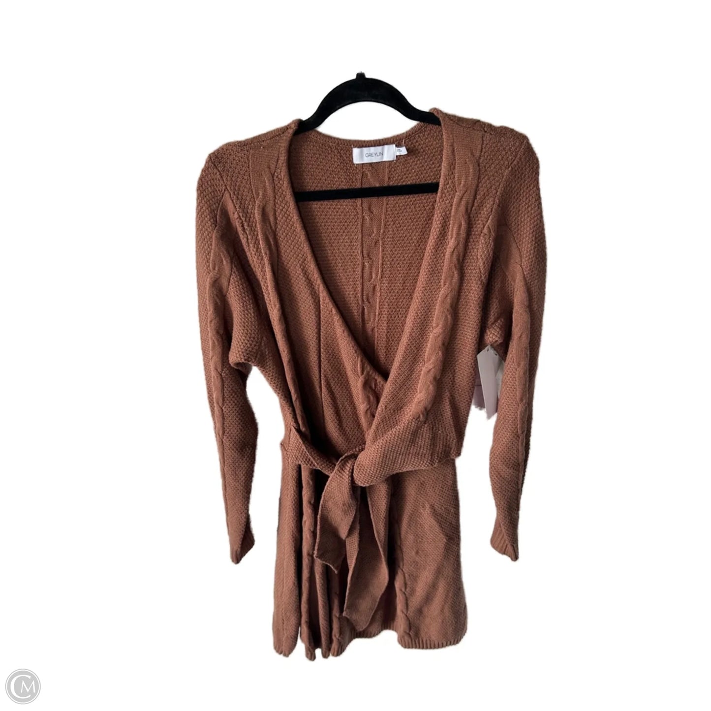Dress Sweater By Greylin In Brown, Size: L