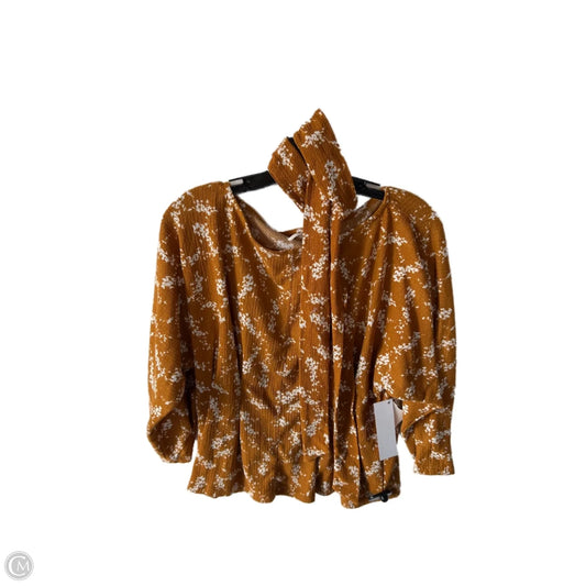 Top Long Sleeve By Anthropologie In Yellow, Size: S