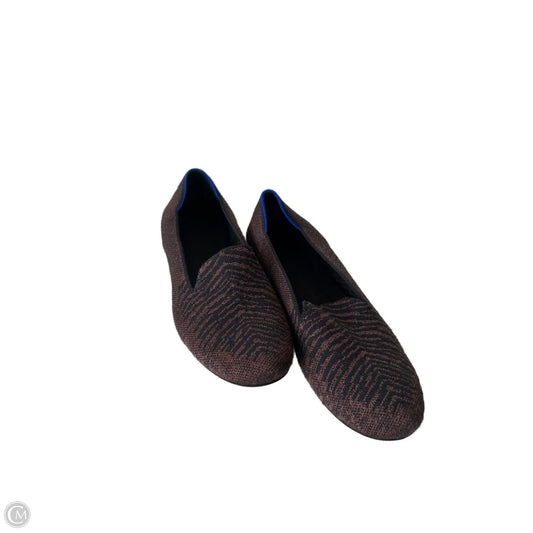 Shoes Flats By Rothys In Black & Brown, Size: 8.5