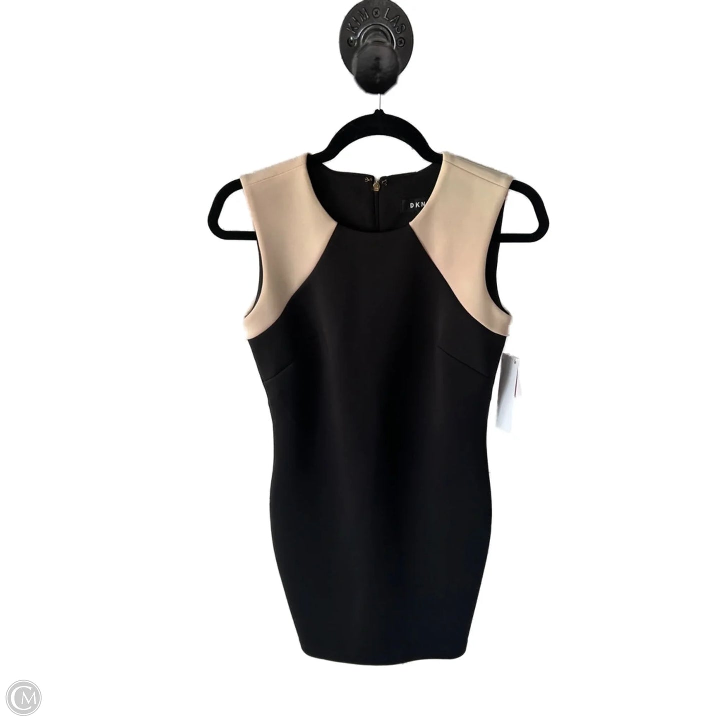 Dress Work By Dkny In Black & Tan, Size: Xs