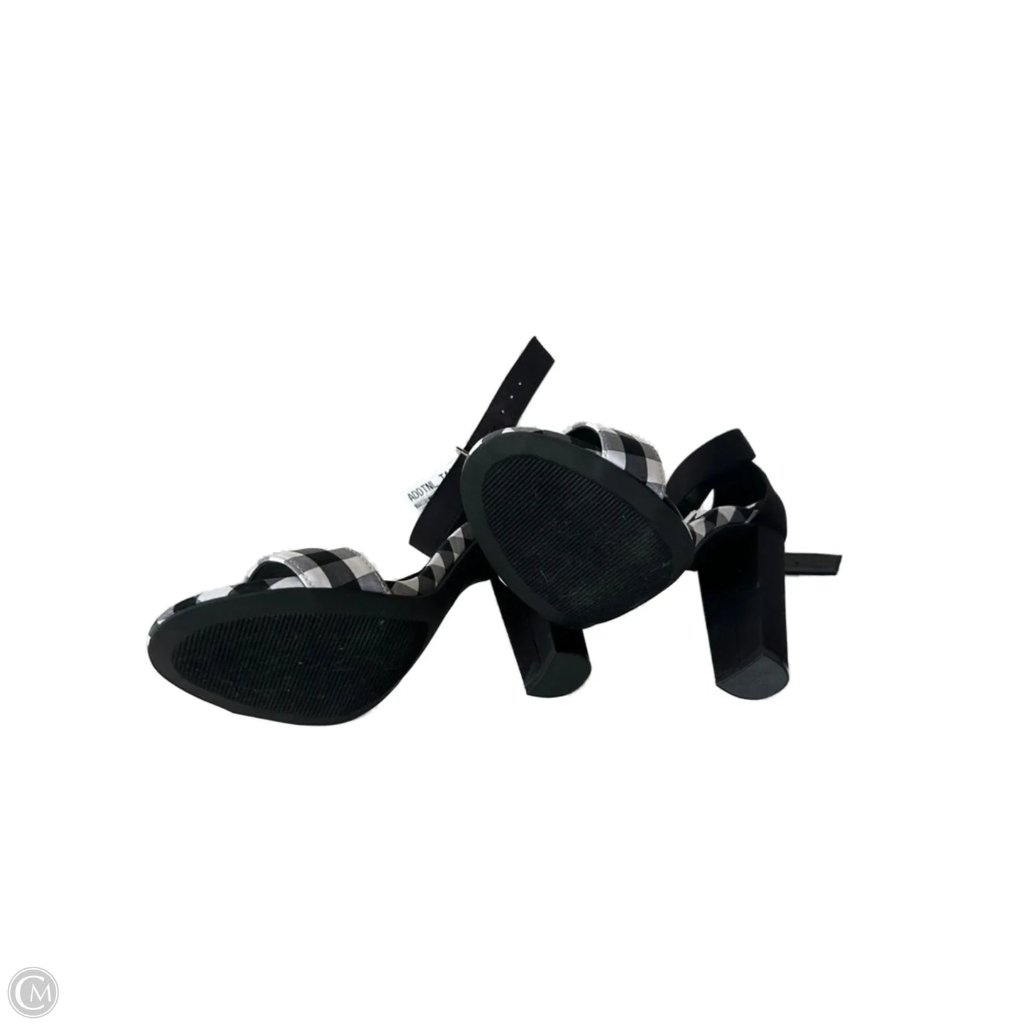 Sandals Heels Block By Torrid In Black & White, Size: 9