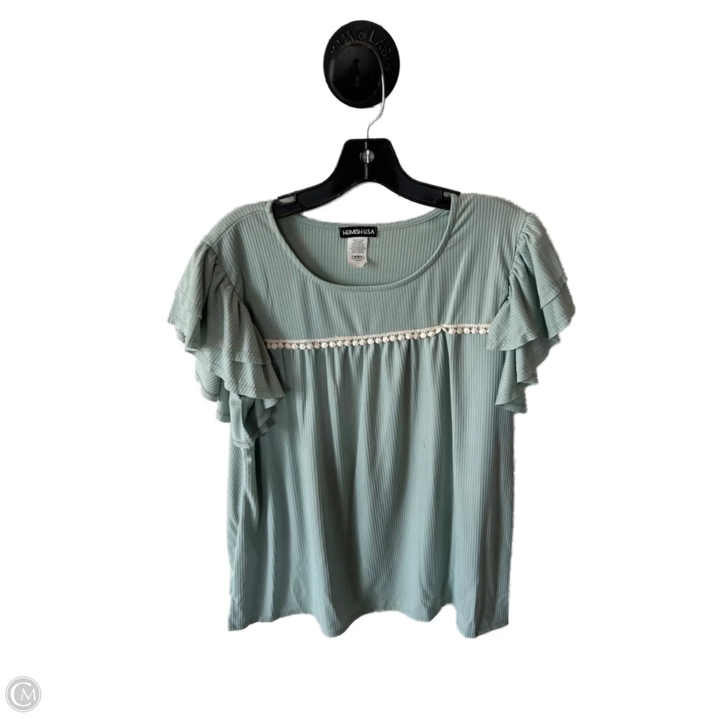 Top Short Sleeve By Heimish Usa In Green, Size: L
