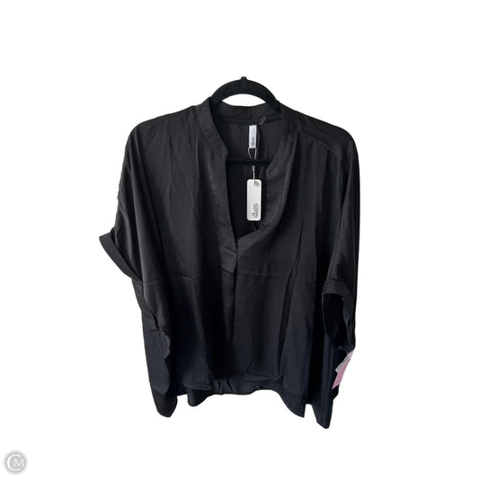 Top Short Sleeve By Glam In Black, Size: L