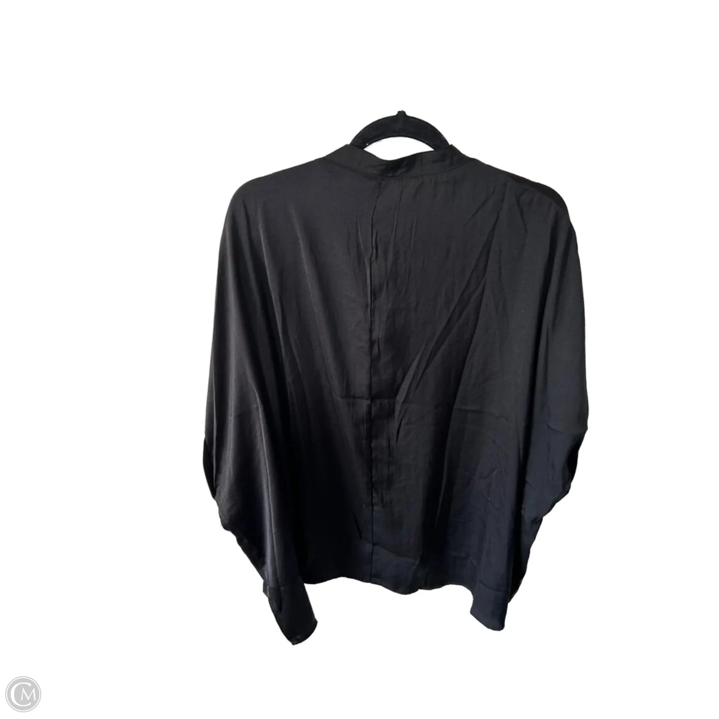 Top Short Sleeve By Glam In Black, Size: L