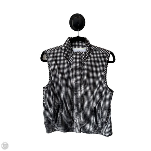 Vest Puffer & Quilted By Talbots In Black & White, Size: M