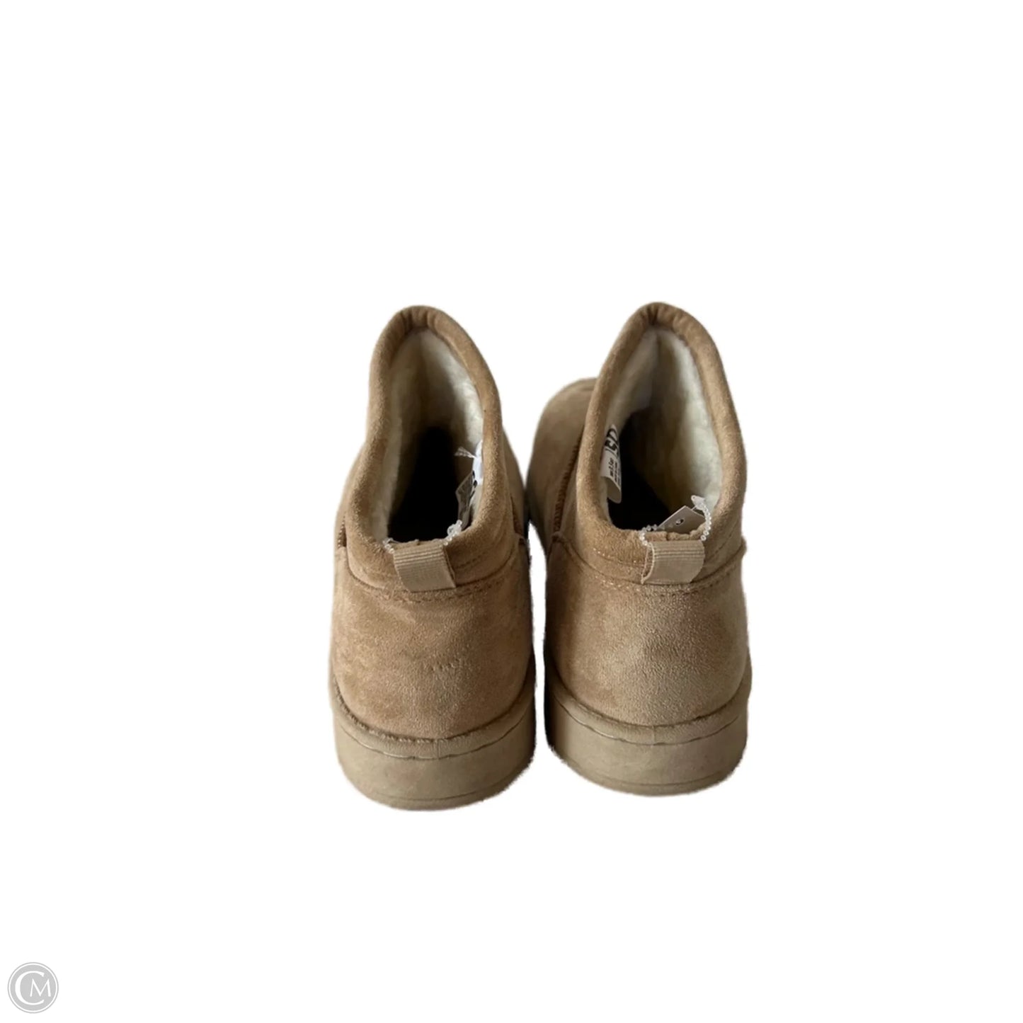 Boots Ankle Flats By So In Tan, Size: 9.5
