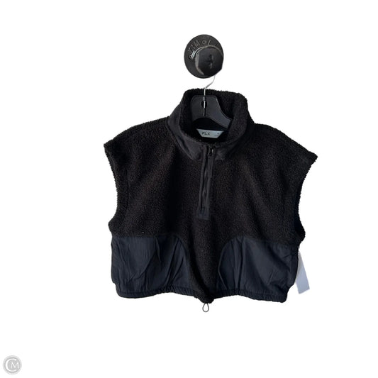 Vest Faux Fur & Sherpa By Flx In Black, Size: M