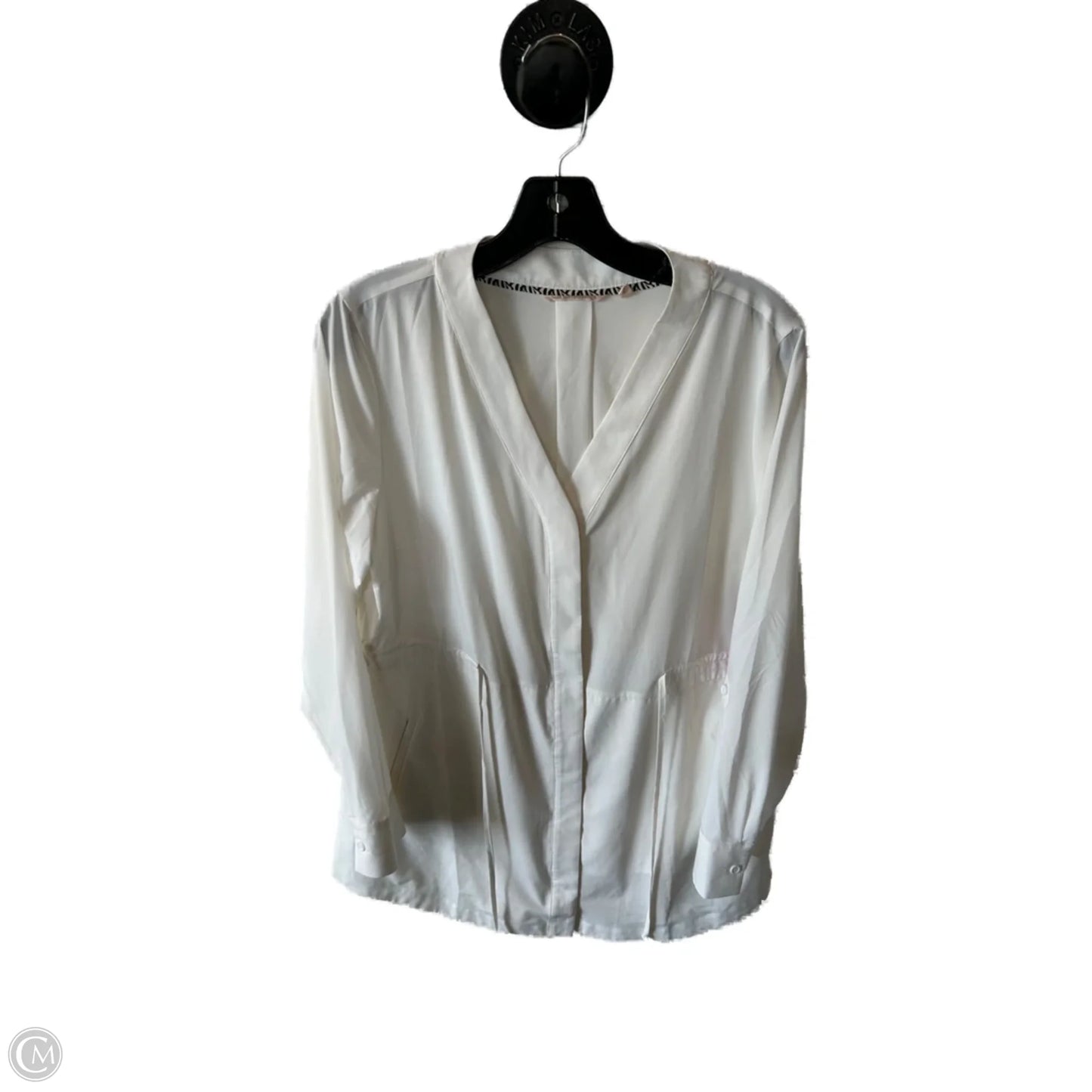 Top Long Sleeve By Soft Surroundings In White, Size: M