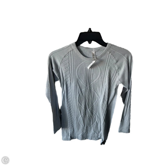 Athletic Top Long Sleeve Crewneck By Lululemon In Grey, Size: S