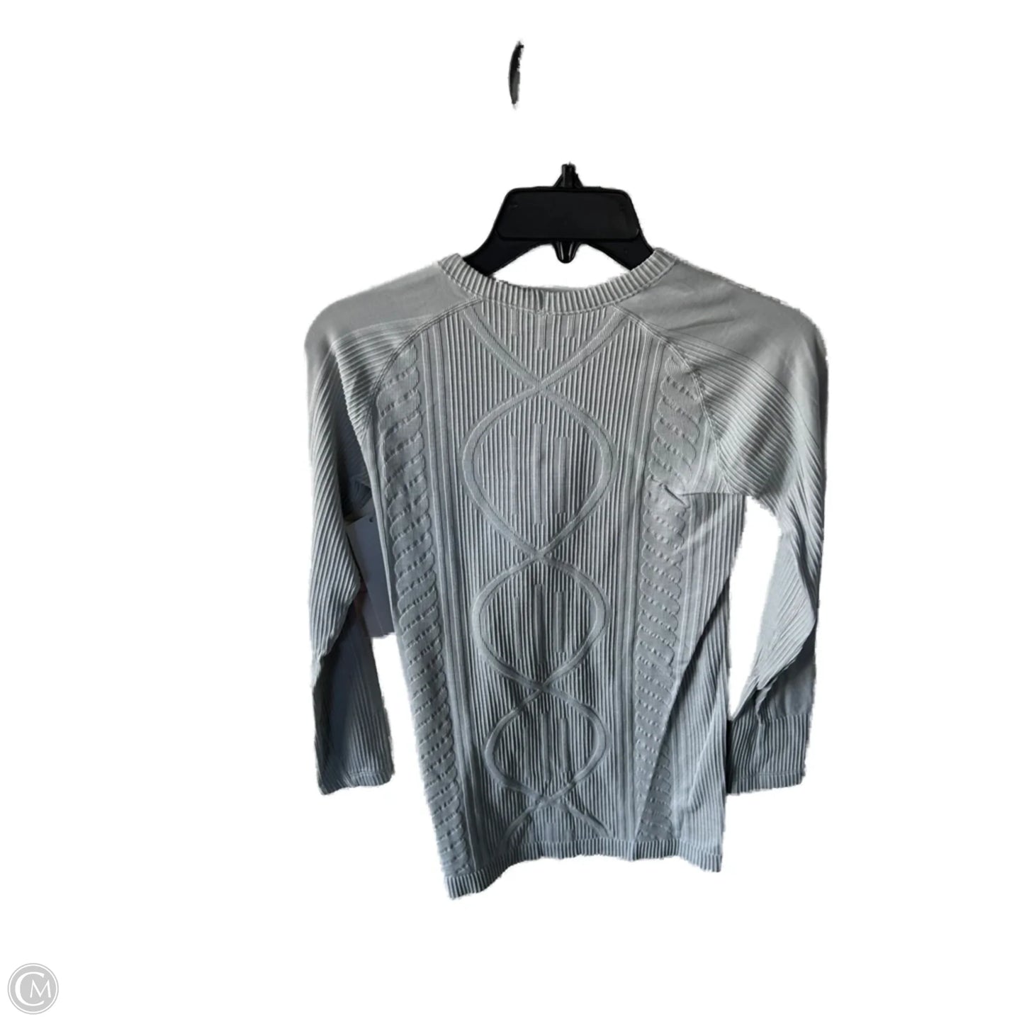 Athletic Top Long Sleeve Crewneck By Lululemon In Grey, Size: S