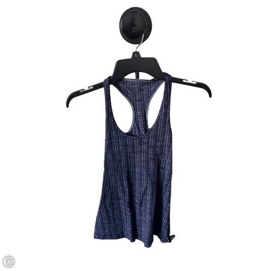 Athletic Tank Top By Lululemon In Black & Purple, Size: S