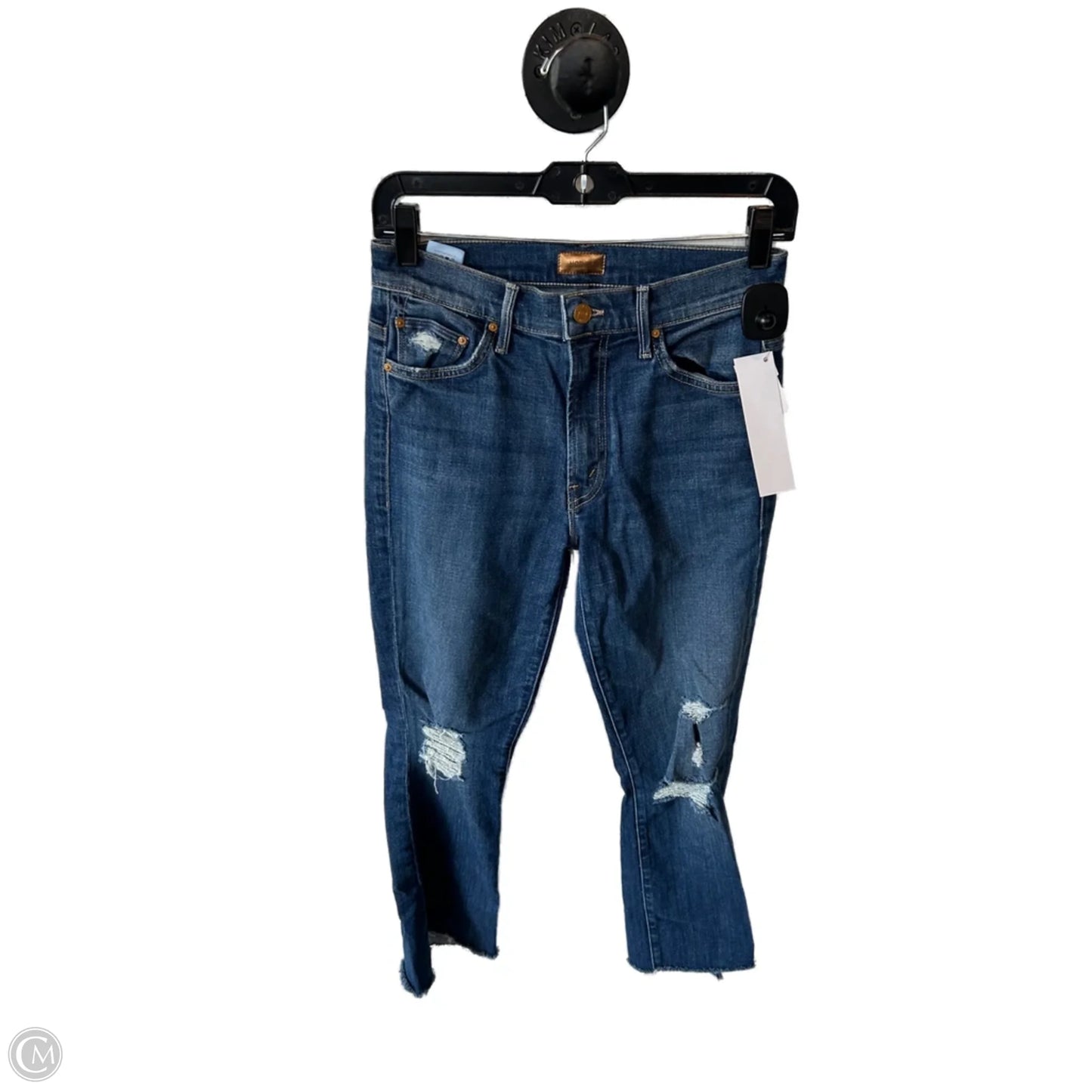 Jeans Cropped By Mother In Blue Denim, Size: 2