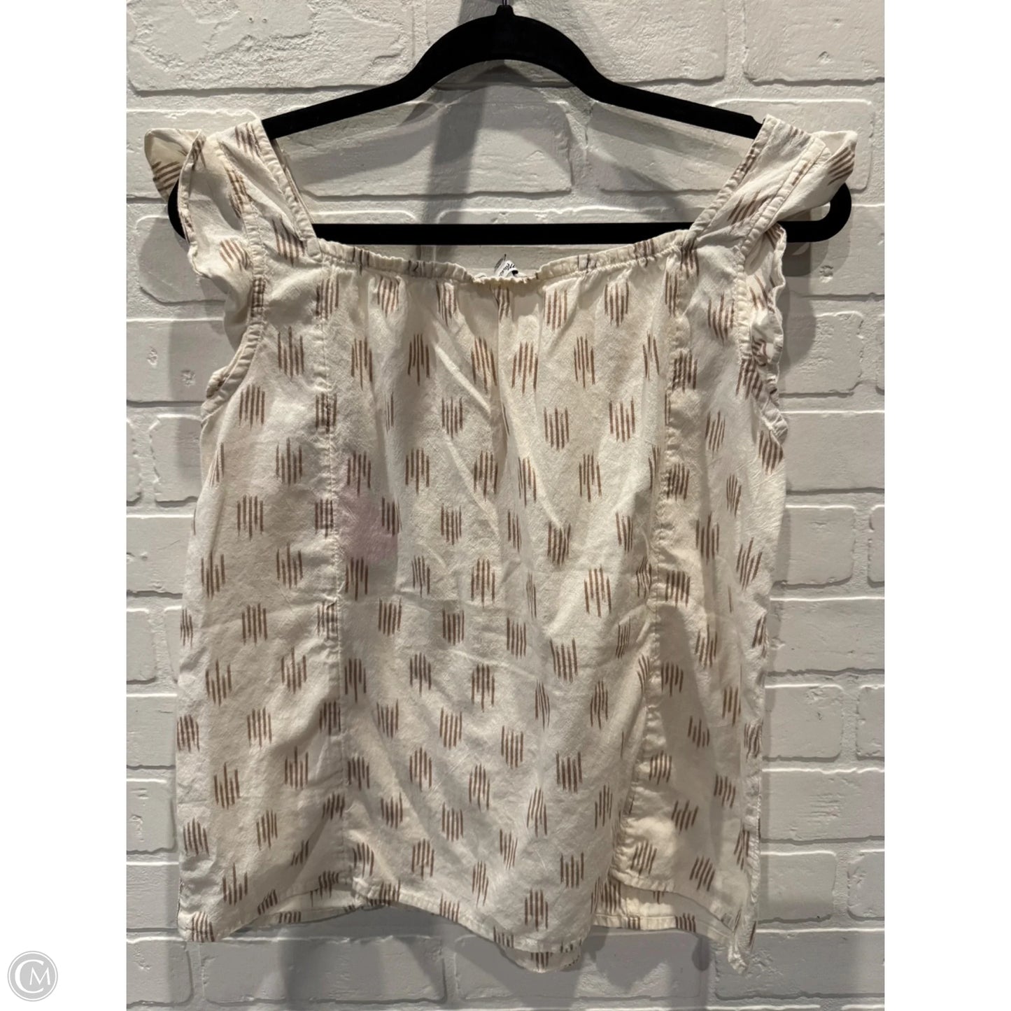 Top Sleeveless By Madewell In Tan, Size: Xs