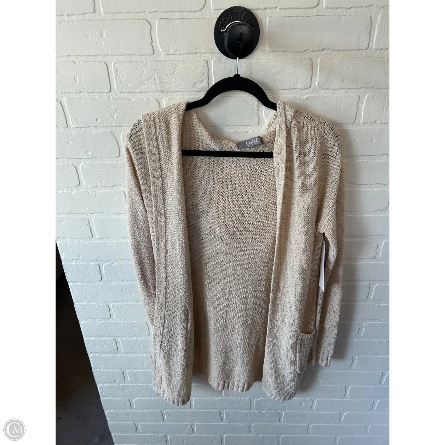 Sweater Cardigan By Marled In Tan, Size: S