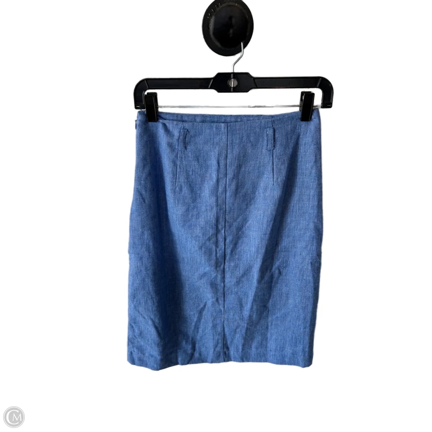 Skirt Midi By Banana Republic In Blue, Size: 0p