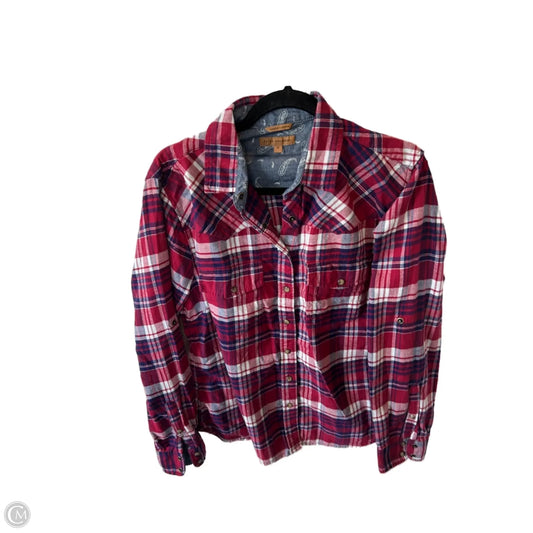 Top Long Sleeve By Jachs Girlfirend In Red, Size: M