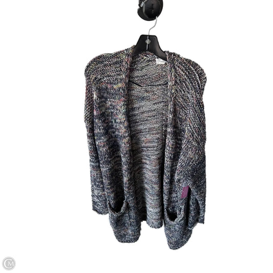 Sweater Cardigan By Caslon In Blue & Orange, Size: Xxl