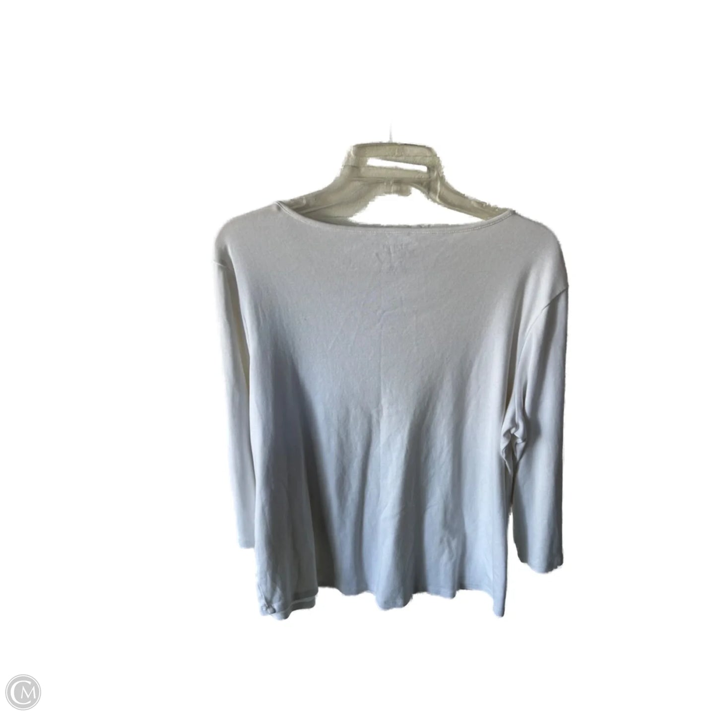 Top Short Sleeve Basic By Chicos In White, Size: Xl