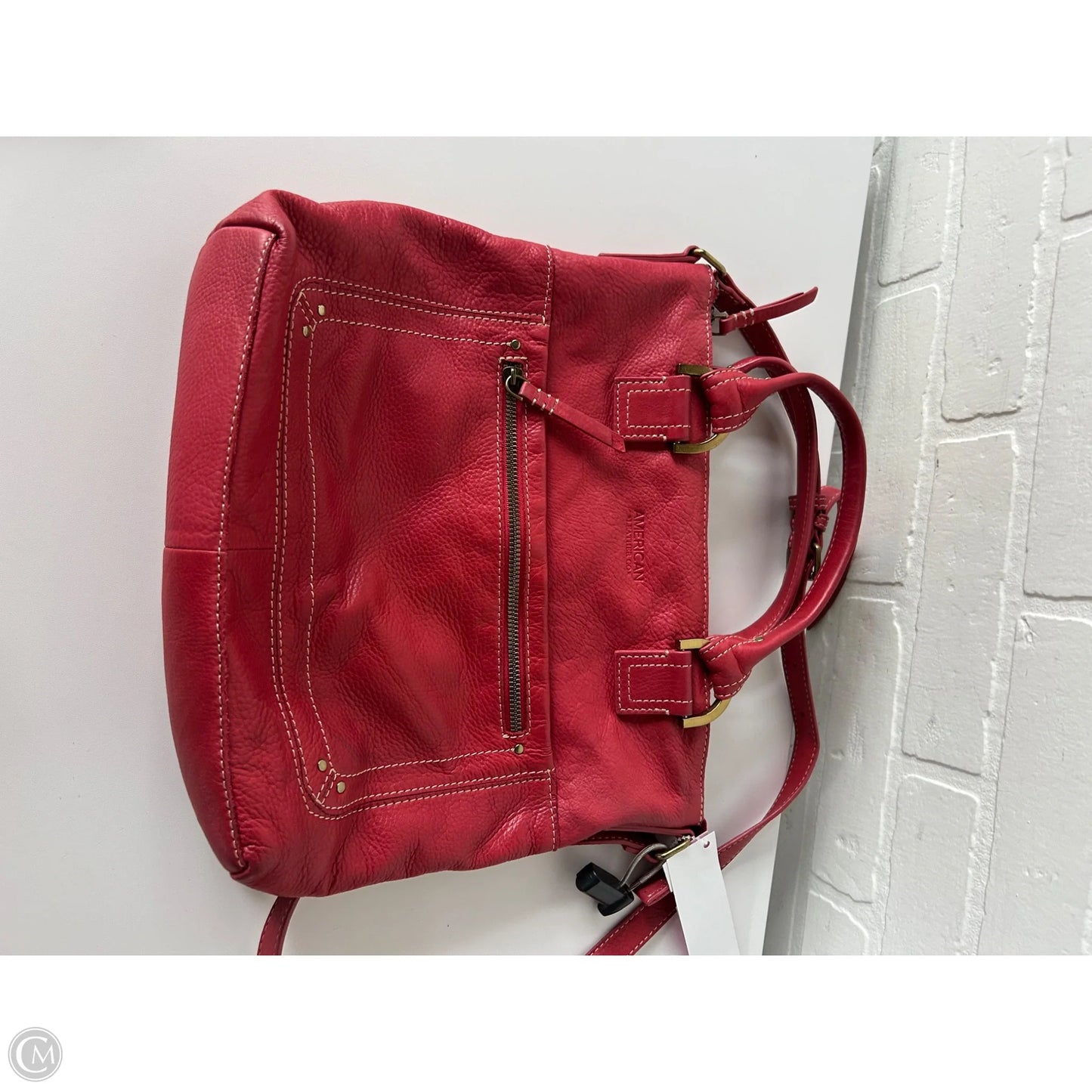Handbag Leather By Cmb, Size: Medium
