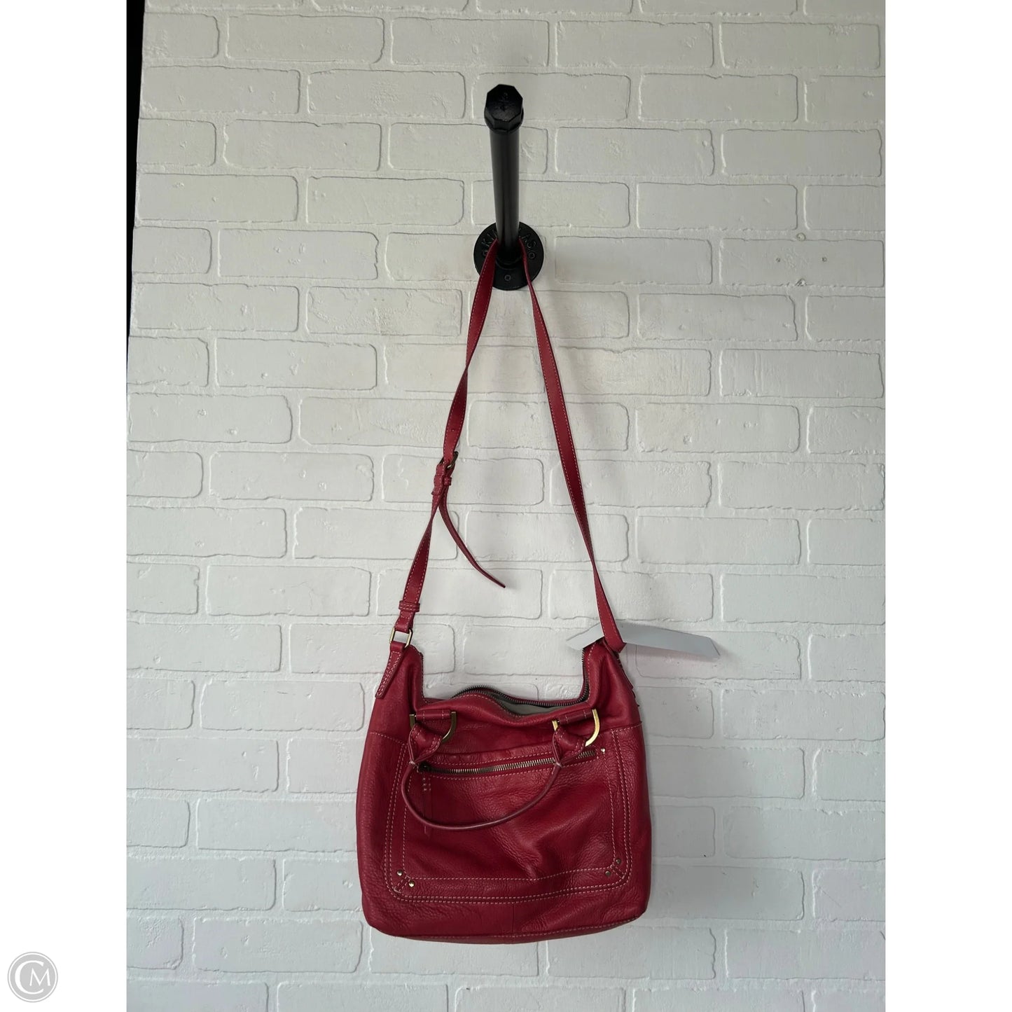 Handbag Leather By Cmb, Size: Medium