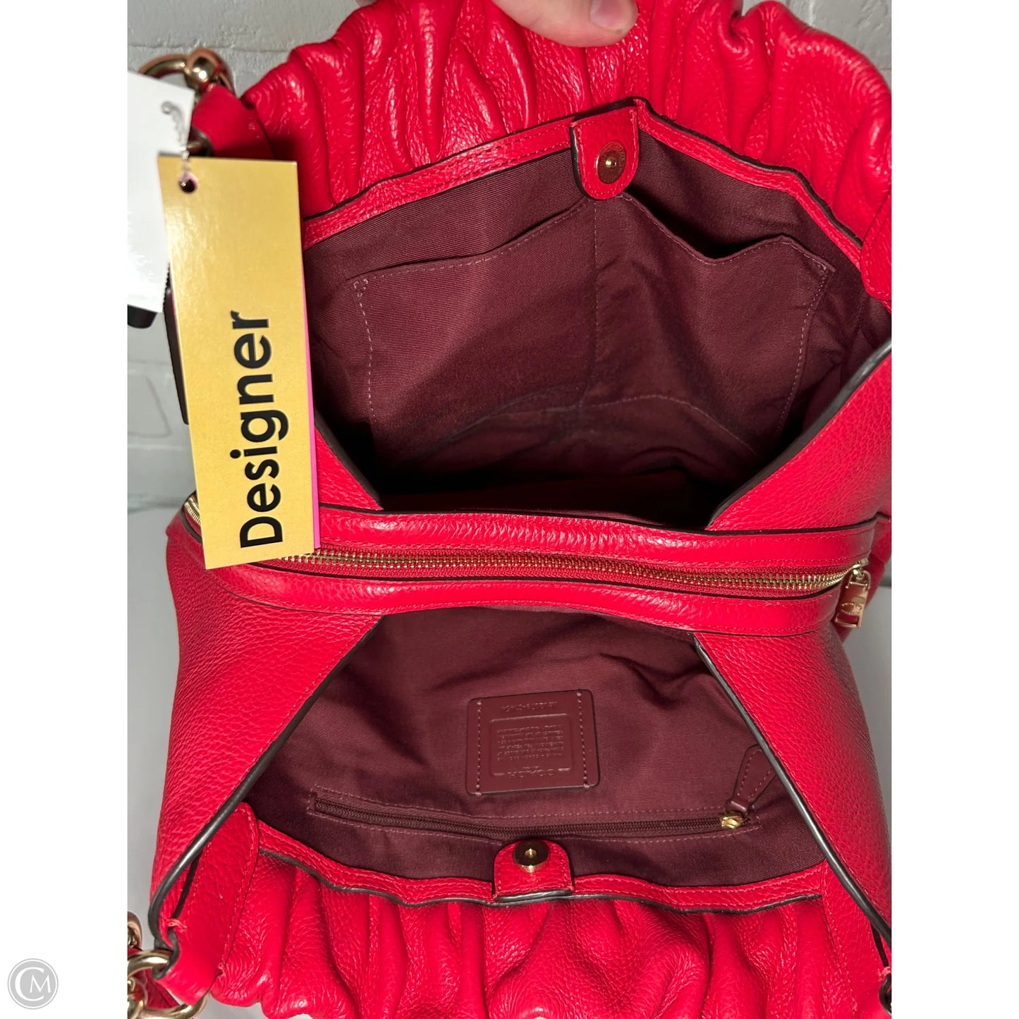 Handbag Designer By Coach, Size: Medium