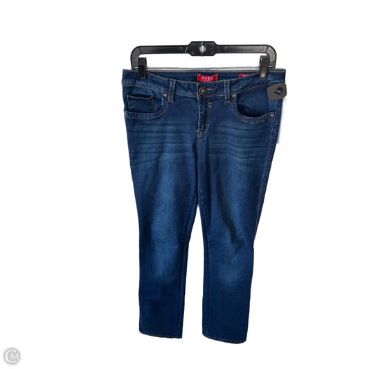 Jeans Boot Cut By Guess In Blue Denim, Size: 10