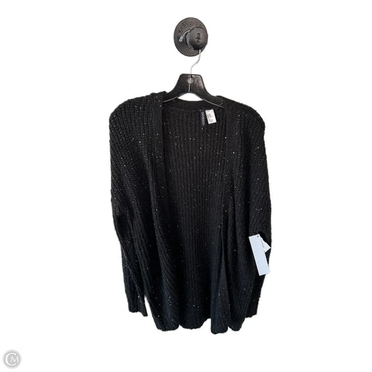 Sweater Cardigan By Divided In Black, Size: M