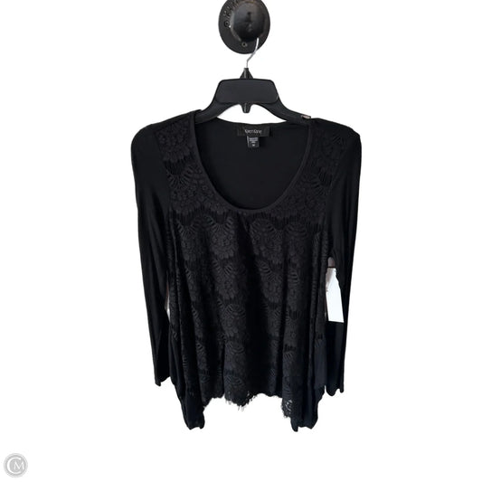 Top Long Sleeve By Karen Kane In Black, Size: M