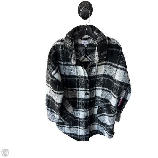 Coat Peacoat By Evereve In Black & White, Size: M