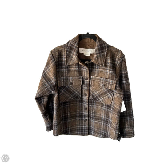 Jacket Other By Treasure And Bond In Brown, Size: S
