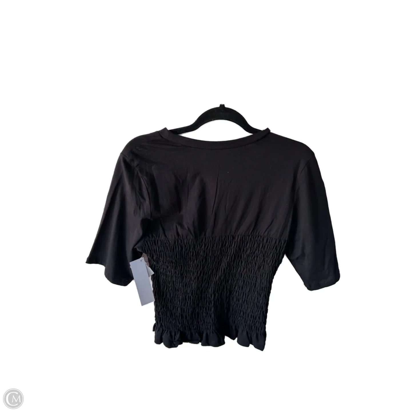 Top Short Sleeve Basic By Divided In Black, Size: M