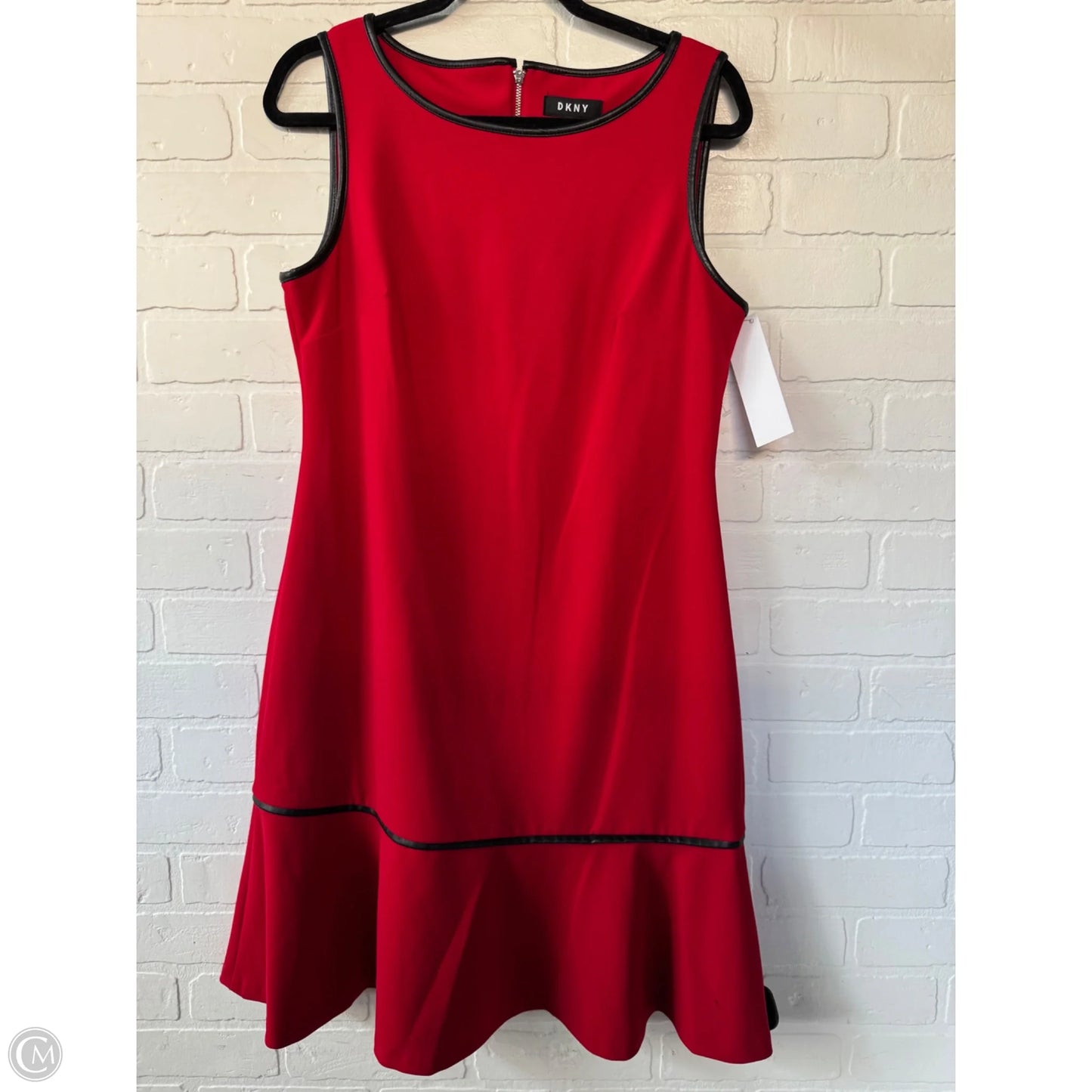 Dress Work By Dkny In Black & Red, Size: L