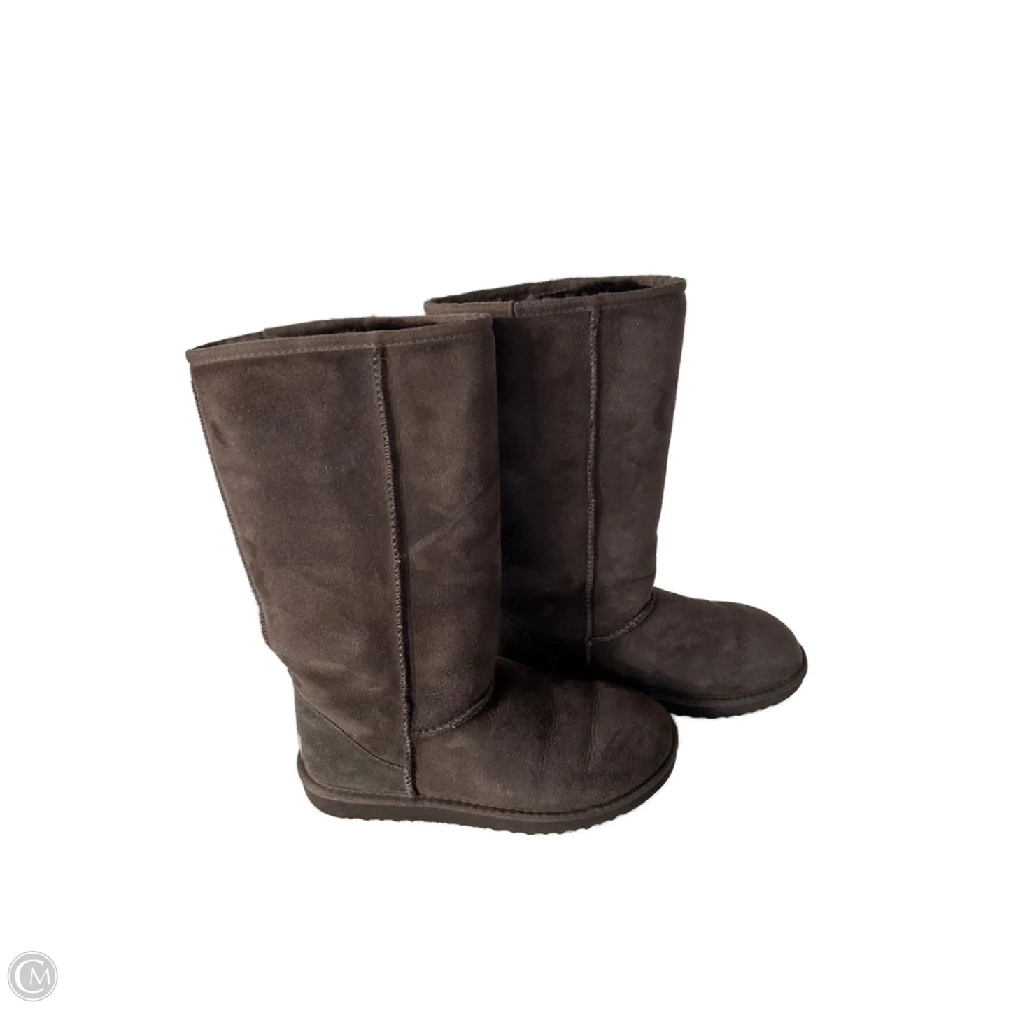 Boots Designer By Ugg In Brown, Size: 8
