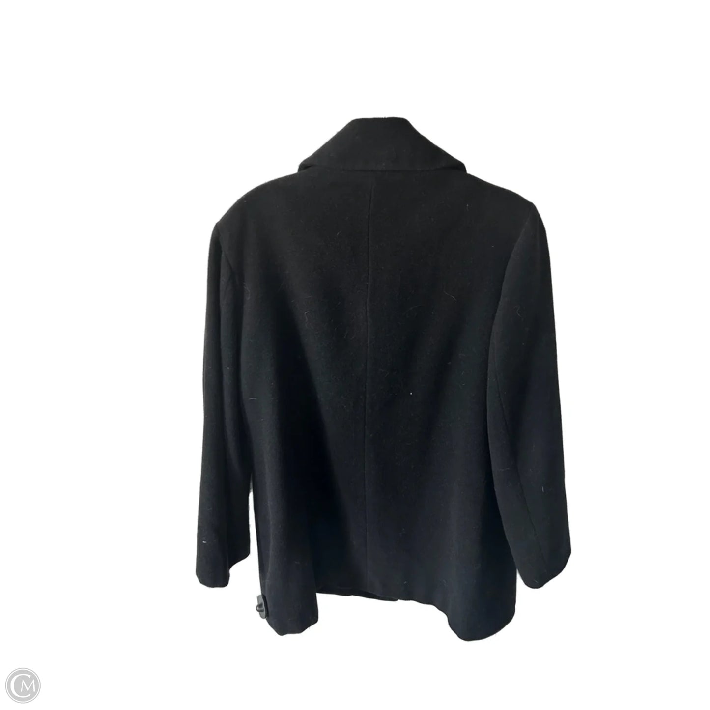 Coat Peacoat By Croft And Barrow In Black, Size: M
