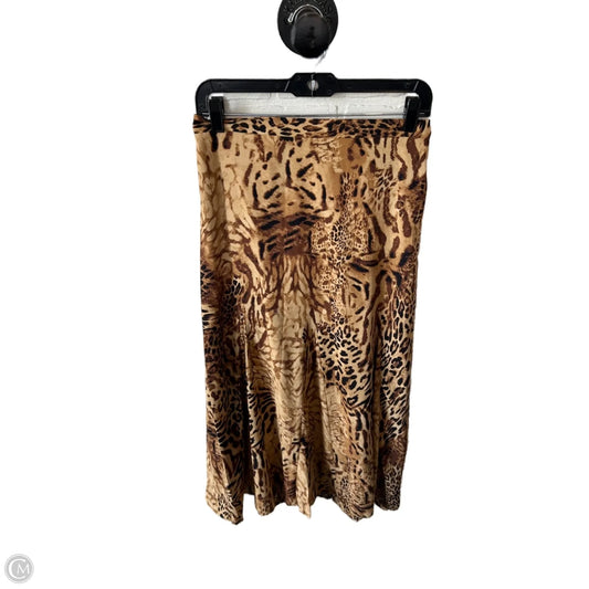 Skirt Midi By Chicos In Brown, Size: 4