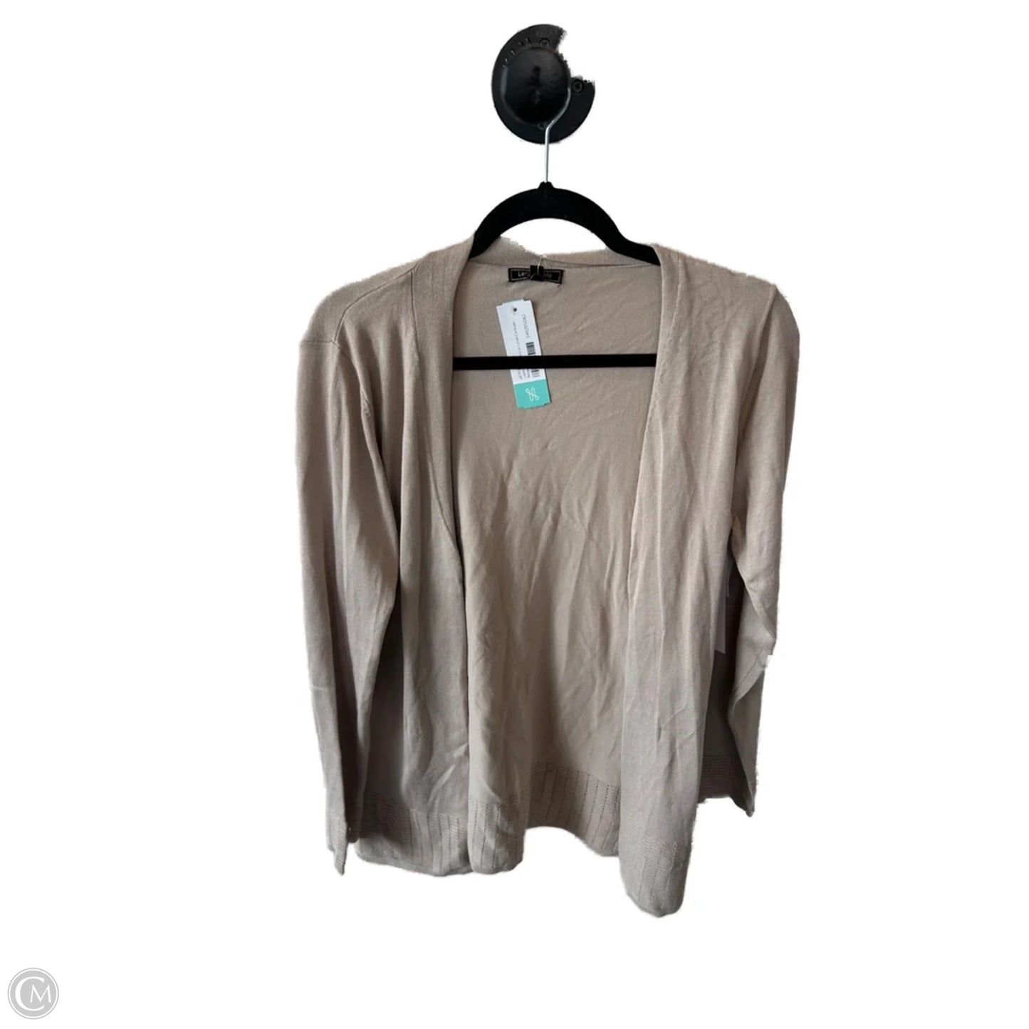 Sweater Cardigan By Clothes Mentor In Tan, Size: M