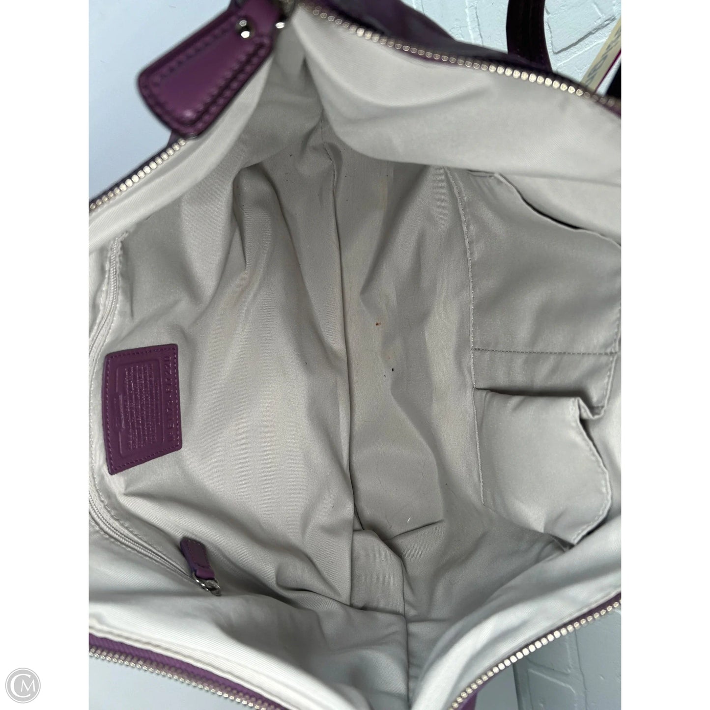 Handbag Designer By Coach, Size: Medium