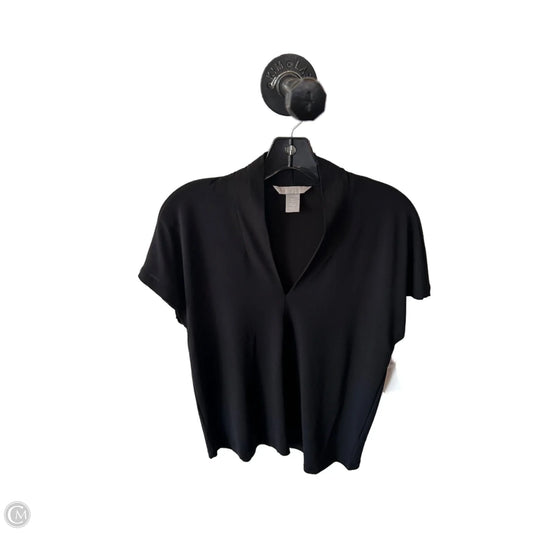 Top Short Sleeve By H&m In Black, Size: S