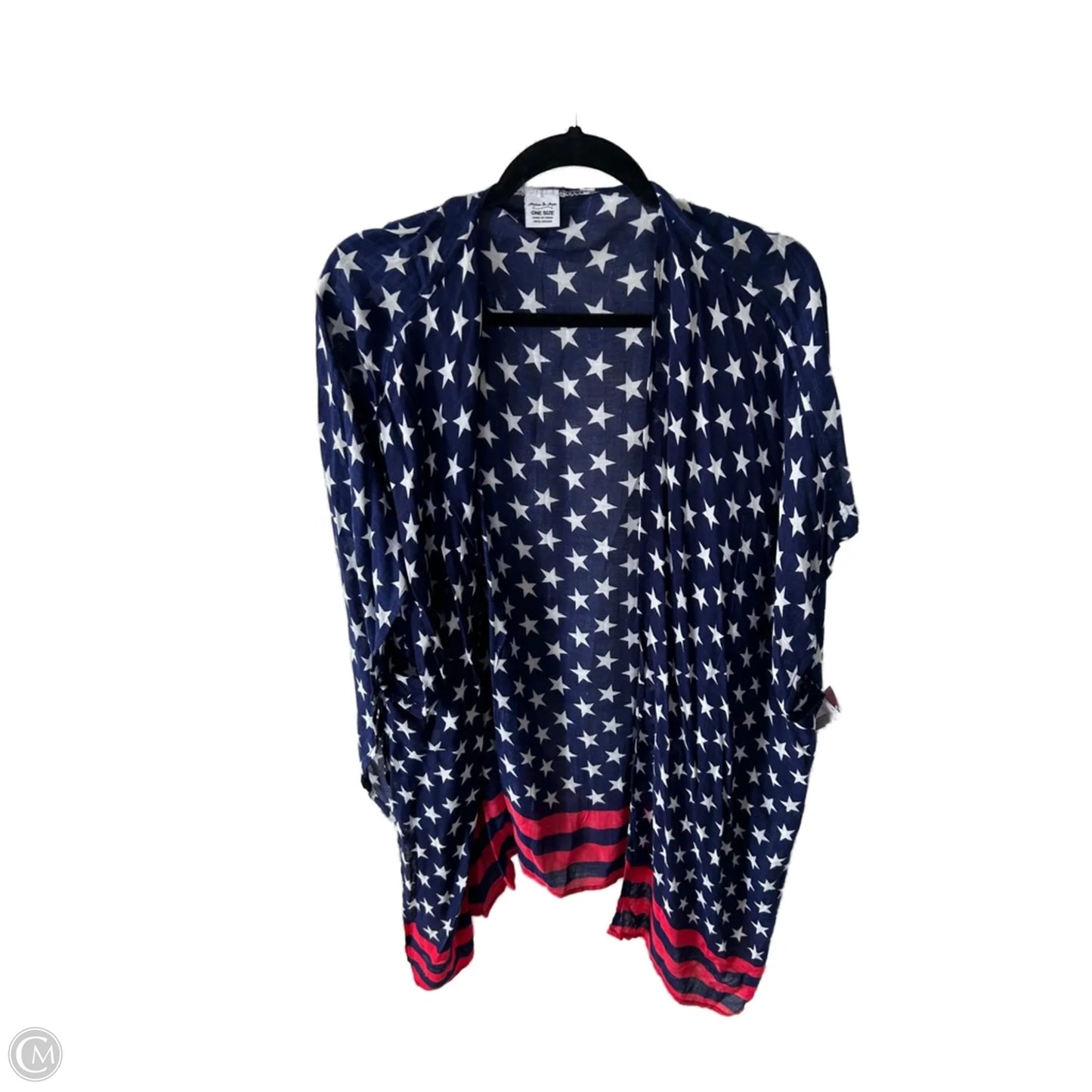 Kimono By Anna & Ava In Blue & Red & White, Size: Osfm