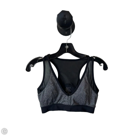 Athletic Bra By Clothes Mentor In Black & Silver, Size: S