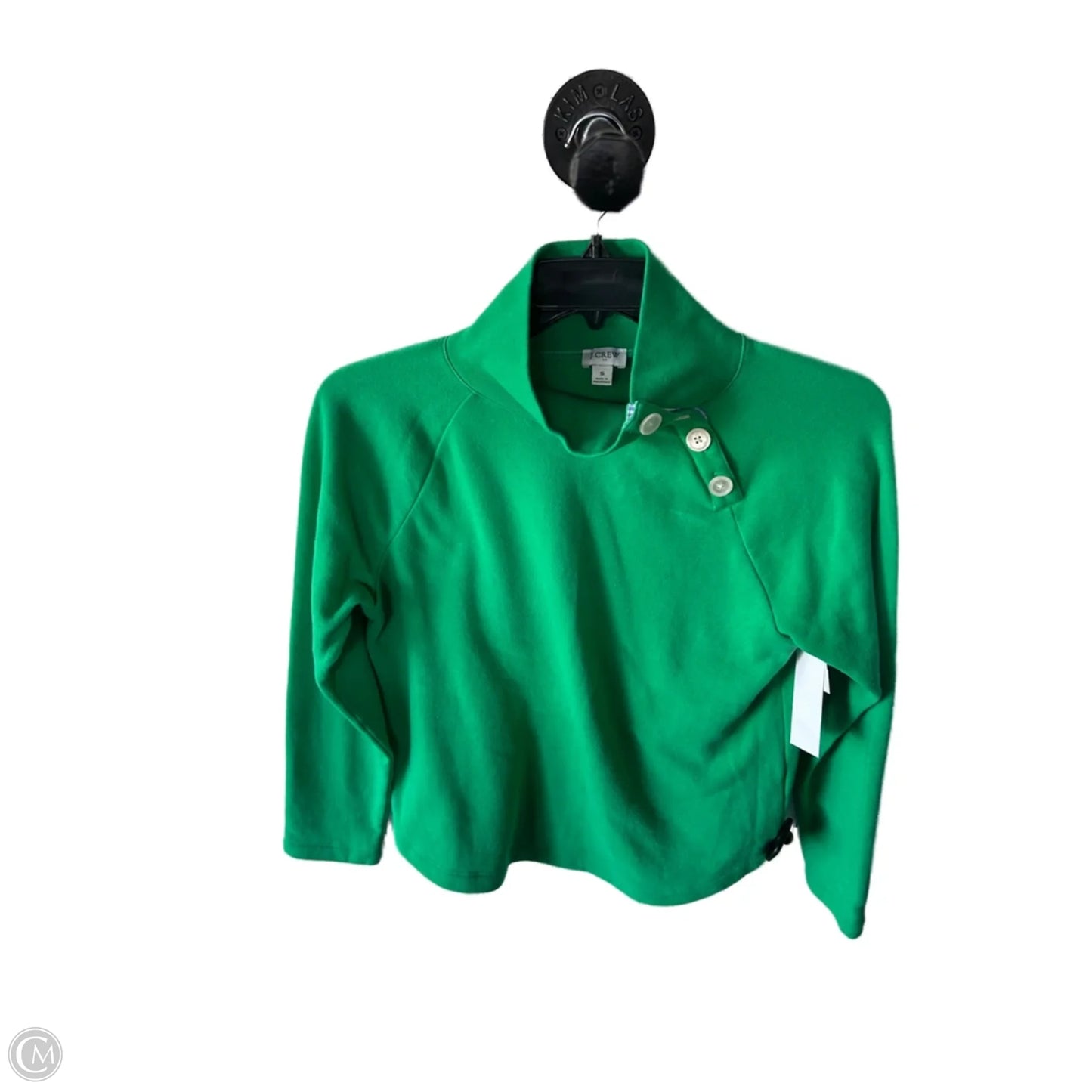 Sweatshirt Collar By J. Crew In Green, Size: S