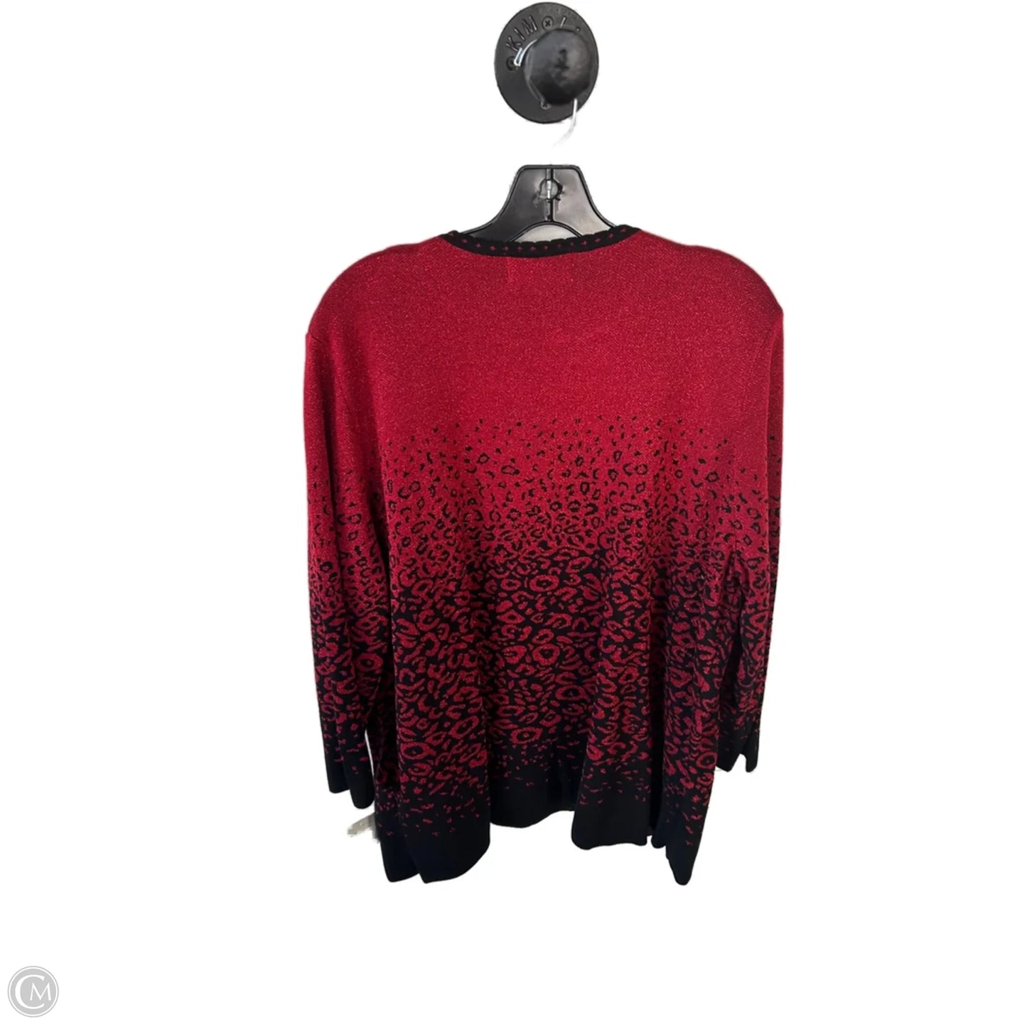 Sweater By Alfred Dunner In Black & Red, Size: 2x