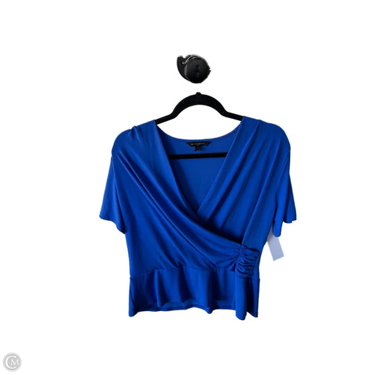 Top Short Sleeve By Banana Republic In Blue, Size: L