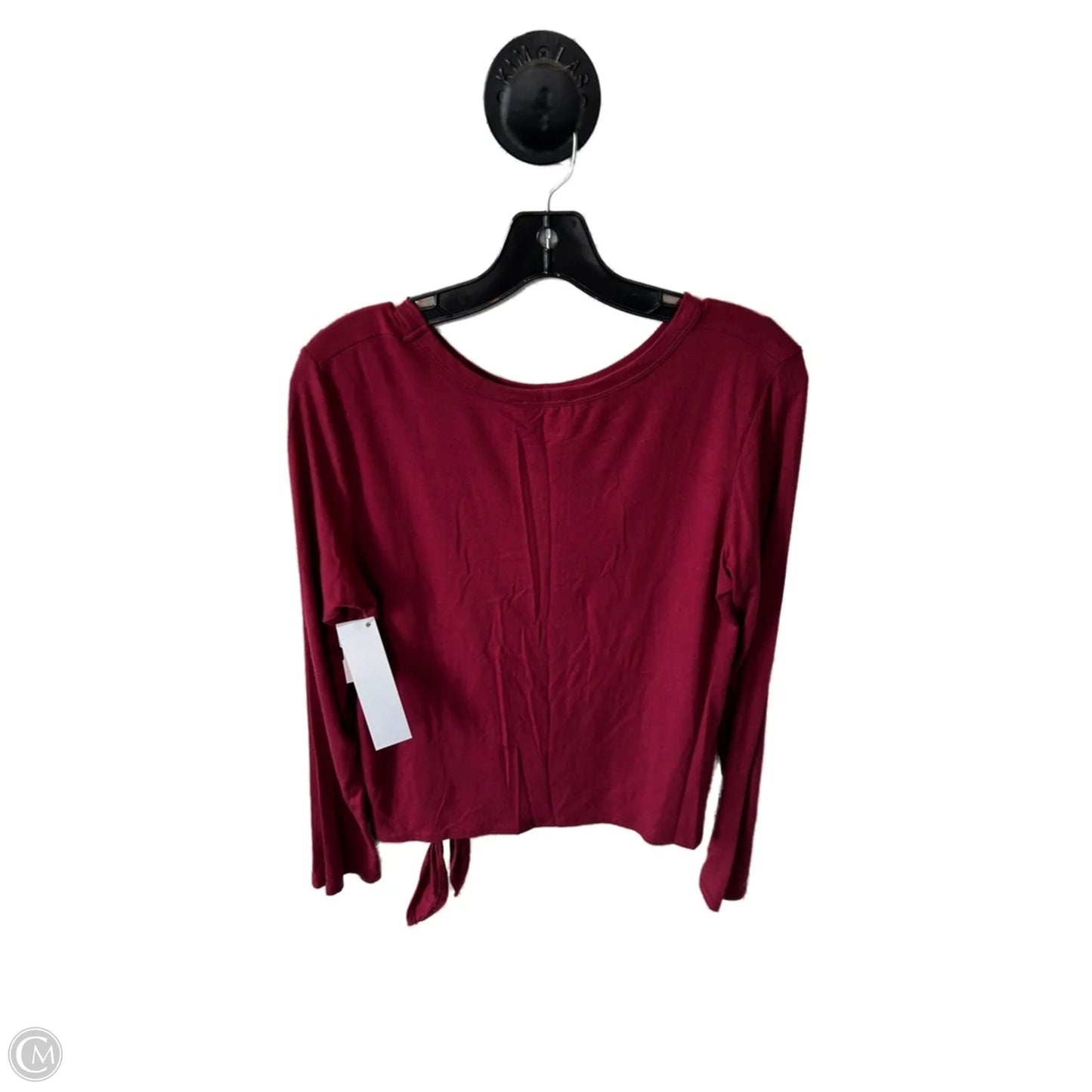 Top Long Sleeve Basic By Olivia Rae In Red, Size: L
